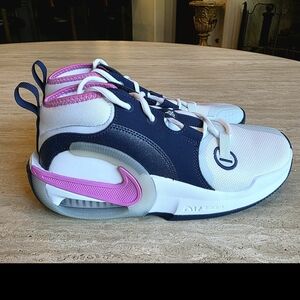 Nike Air Zoom Crossover 2 Basketball Shoes, White Midnight Pink, Big Kid 6Y NWT